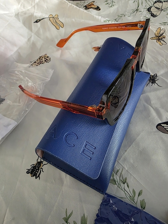 Face A Face Paris BLANK 2 Handmade Italy Designer Sunglasses Orange Green NWT main image 5